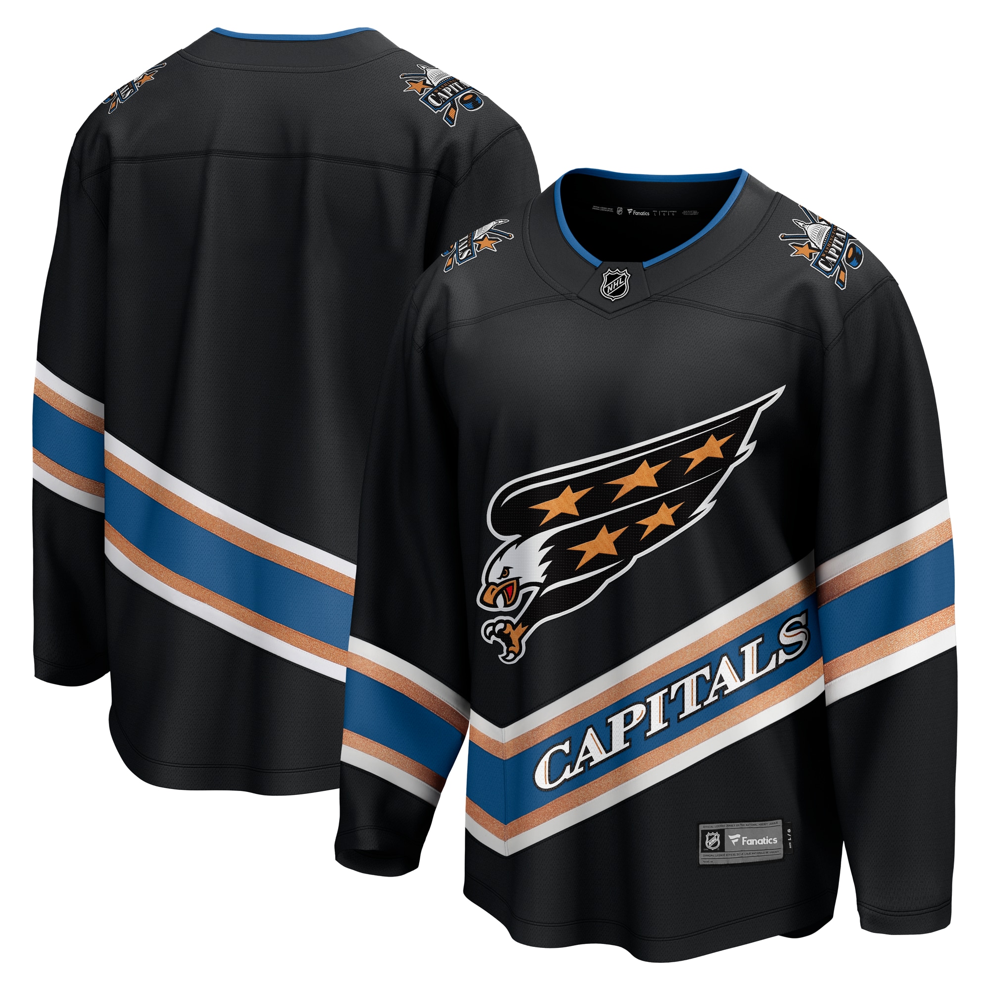 men8217s fanatics black washington capitals alternate 50th anniversary breakaway jersey – San Jose Sharks Jerseys and Headwear Collection