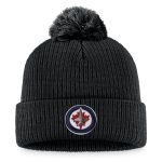men8217s fanatics black winnipeg jets core primary logo cuffed knit hat with pom – San Jose Sharks Jerseys and Headwear Collection