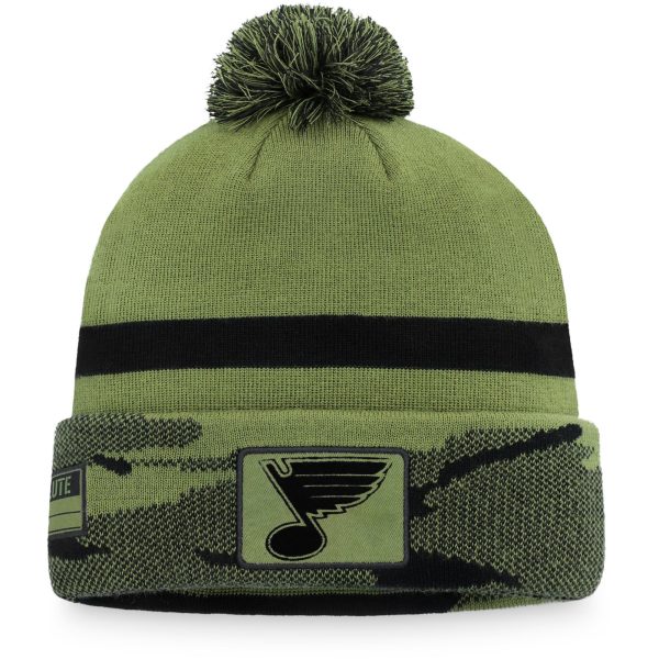 men8217s fanatics camo st. louis blues military appreciation cuffed knit hat with pom – San Jose Sharks Jerseys and Headwear Collection