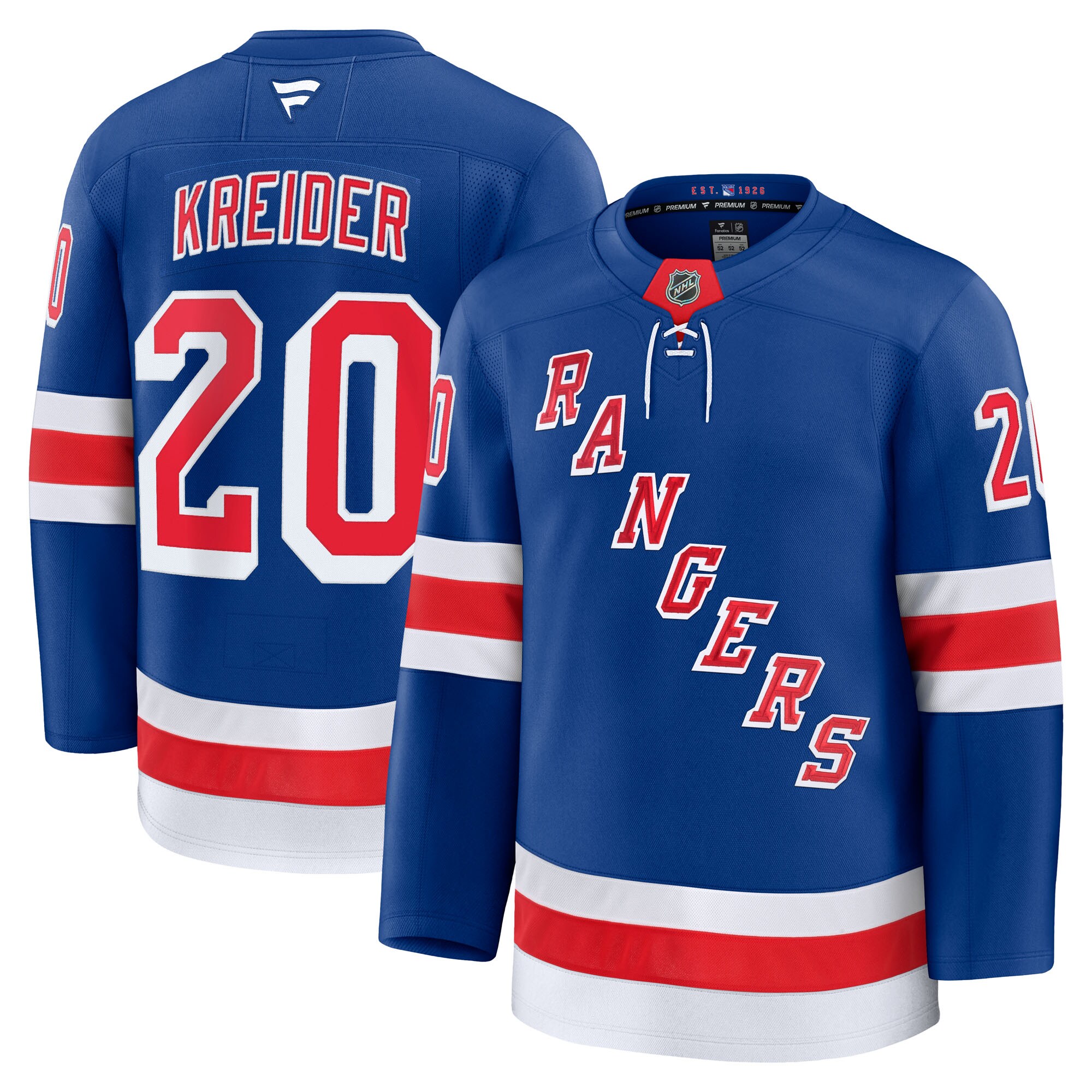 men8217s fanatics chris kreider blue new york rangers home premium jersey – San Jose Sharks Jerseys and Headwear Collection
