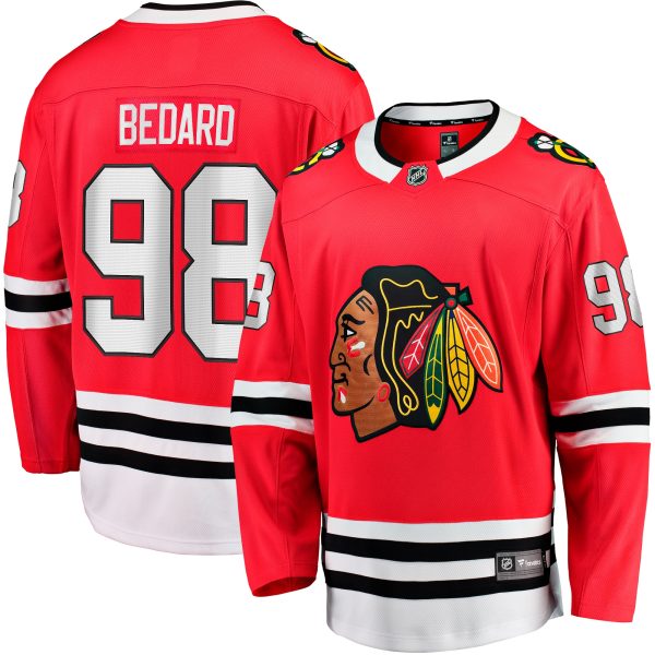 men8217s fanatics connor bedard red chicago blackhawks home breakaway player jersey – San Jose Sharks Jerseys and Headwear Collection