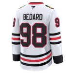 men8217s fanatics connor bedard white chicago blackhawks away premium jersey – San Jose Sharks Jerseys and Headwear Collection