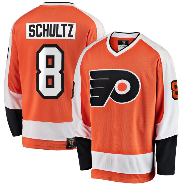men8217s fanatics dave schultz orange philadelphia flyers premier breakaway retired player jersey – San Jose Sharks Jerseys and Headwear Collection