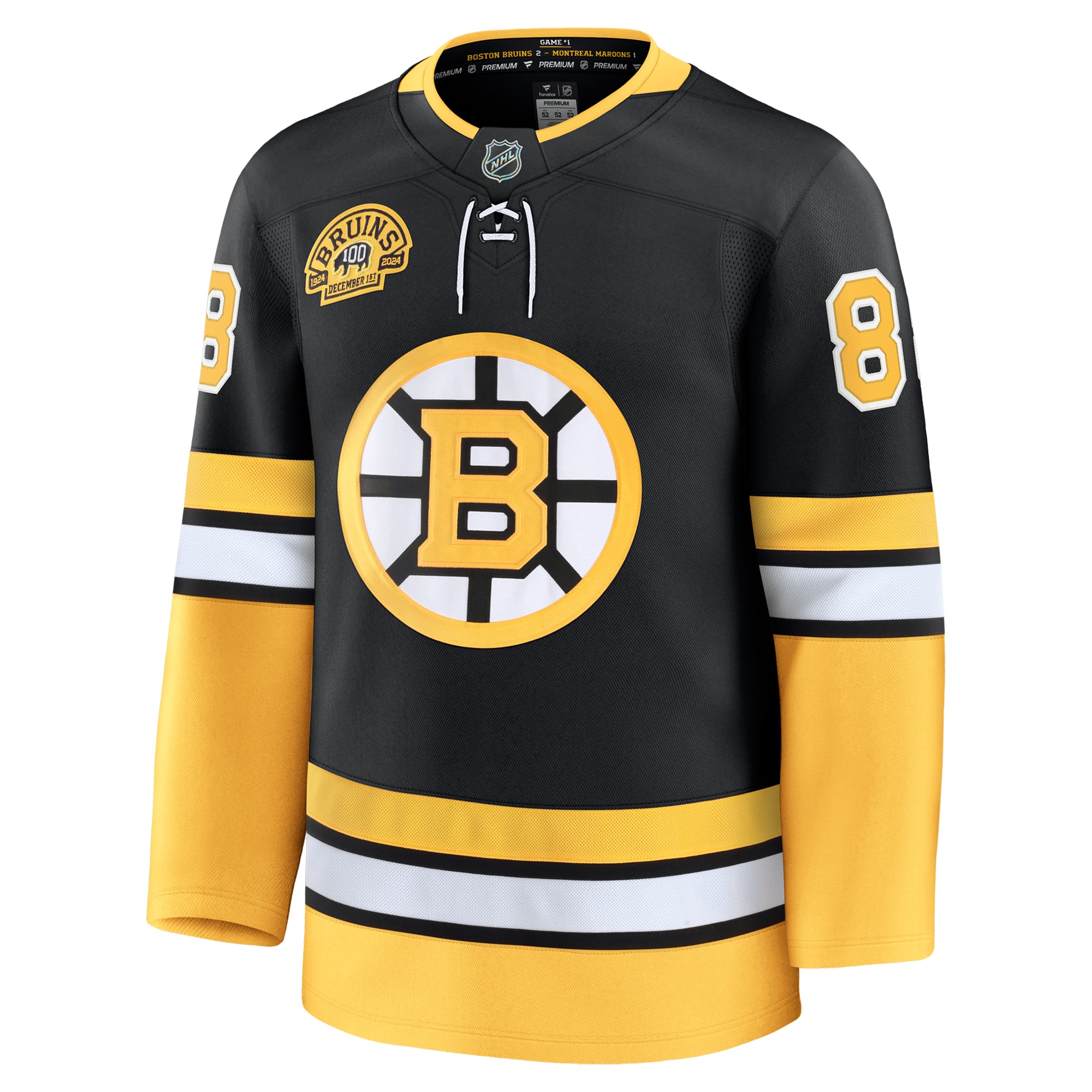 men8217s fanatics david pastrnak black boston bruins alternate 100th anniversary premium jersey – San Jose Sharks Jerseys and Headwear Collection