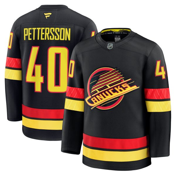 men8217s fanatics elias pettersson black vancouver canucks alternate premium jersey – San Jose Sharks Jerseys and Headwear Collection