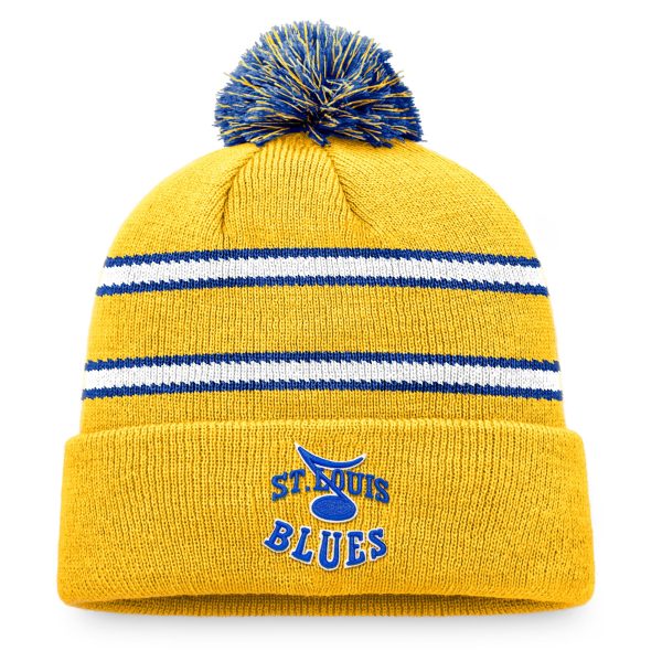 men8217s fanatics gold st. louis blues cuffed knit hat with pom – San Jose Sharks Jerseys and Headwear Collection
