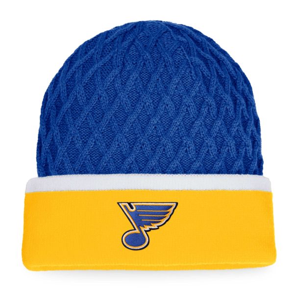 men8217s fanatics goldblue st. louis blues iconic striped cuffed knit hat – San Jose Sharks Jerseys and Headwear Collection