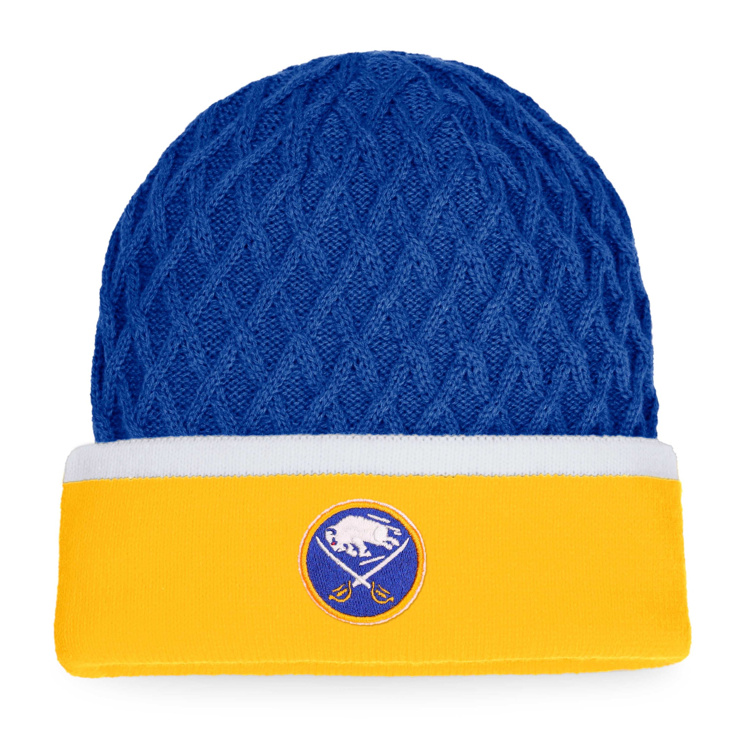 men8217s fanatics goldroyal buffalo sabres iconic striped cuffed knit hat – San Jose Sharks Jerseys and Headwear Collection