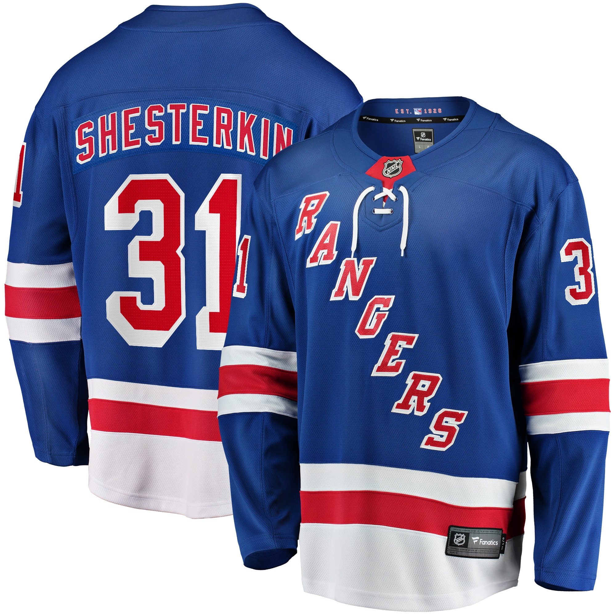 men8217s fanatics igor shesterkin blue new york rangers home breakaway player jersey – San Jose Sharks Jerseys and Headwear Collection
