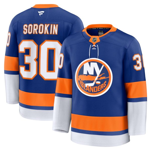men8217s fanatics ilya sorokin royal new york islanders home premium jersey – San Jose Sharks Jerseys and Headwear Collection