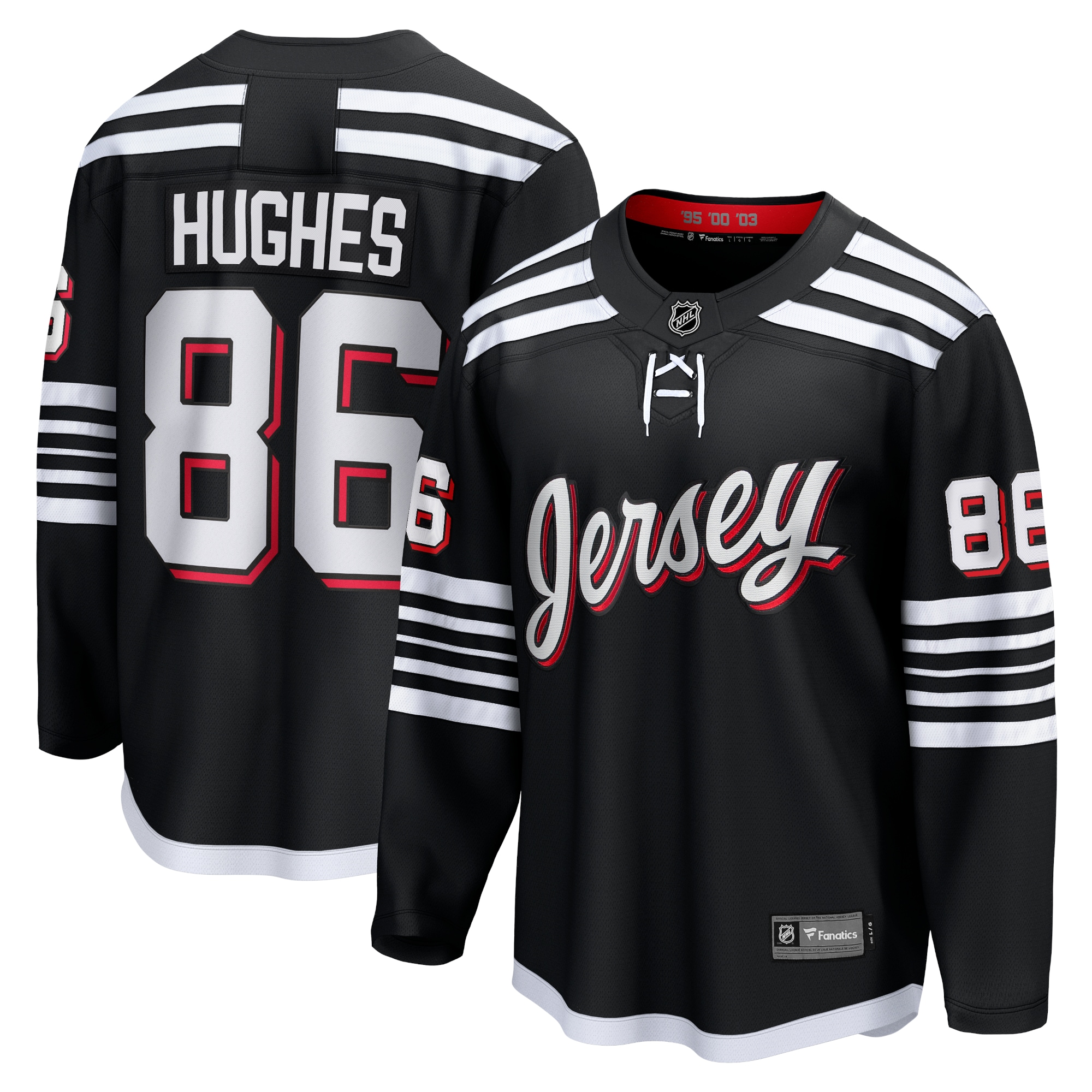 men8217s fanatics jack hughes black new jersey devils alternate premier breakaway player jersey – San Jose Sharks Jerseys and Headwear Collection