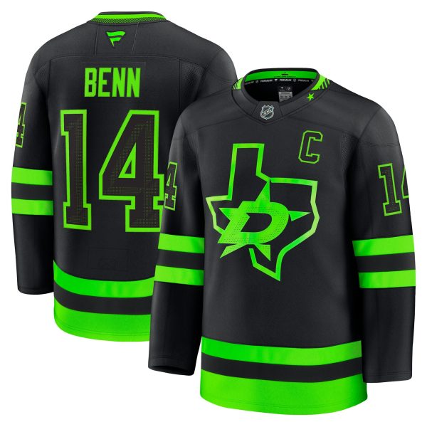 men8217s fanatics jamie benn black dallas stars alternate premium jersey – San Jose Sharks Jerseys and Headwear Collection