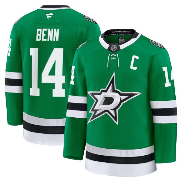 men8217s fanatics jamie benn kelly green dallas stars home premium jersey – San Jose Sharks Jerseys and Headwear Collection