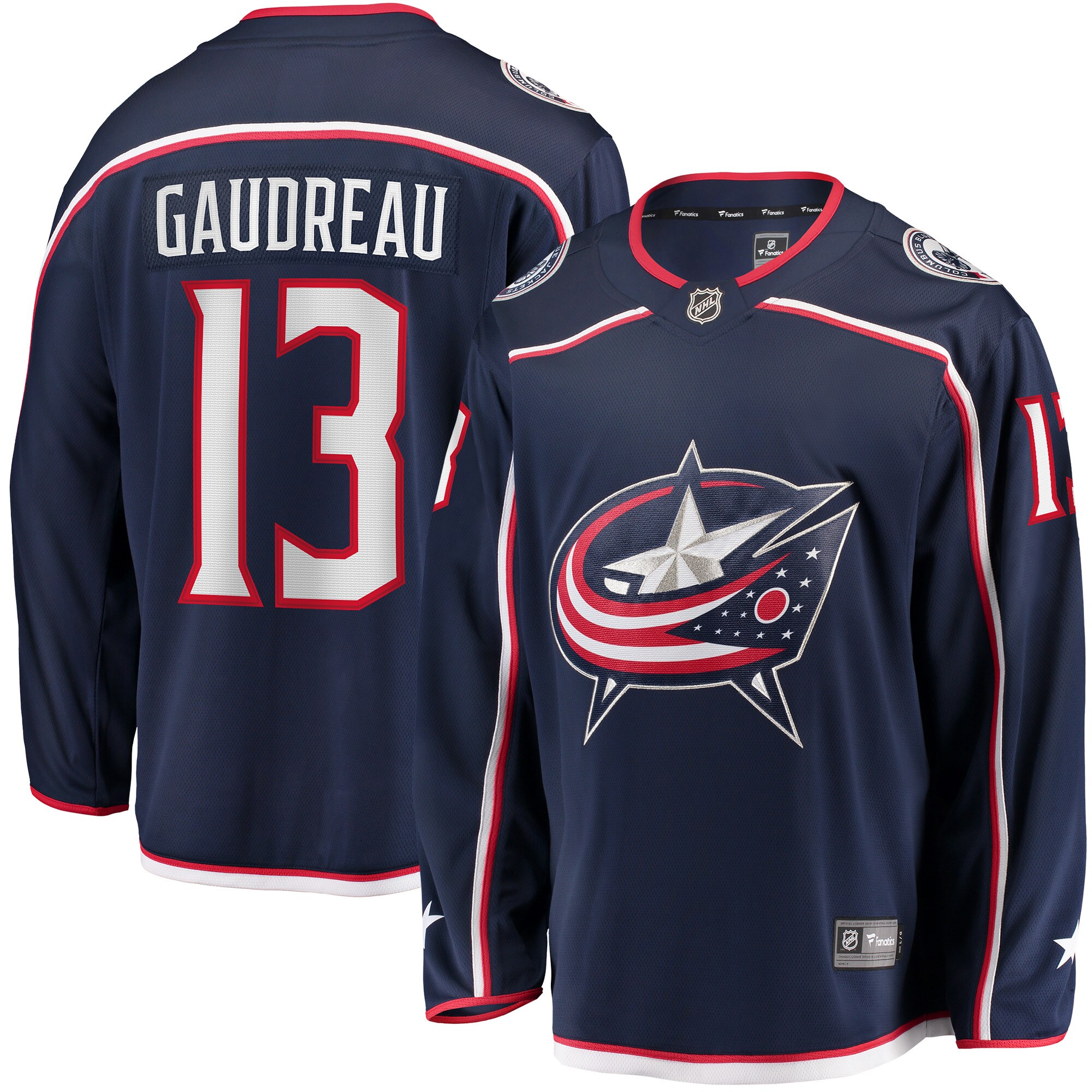 men8217s fanatics johnny gaudreau navy columbus blue jackets breakaway player jersey – San Jose Sharks Jerseys and Headwear Collection