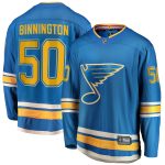 men8217s fanatics jordan binnington blue st. louis blues 201819 alternate premier breakaway player jersey – San Jose Sharks Jerseys and Headwear Collection