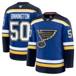 men8217s fanatics jordan binnington blue st. louis blues home premium jersey – San Jose Sharks Jerseys and Headwear Collection