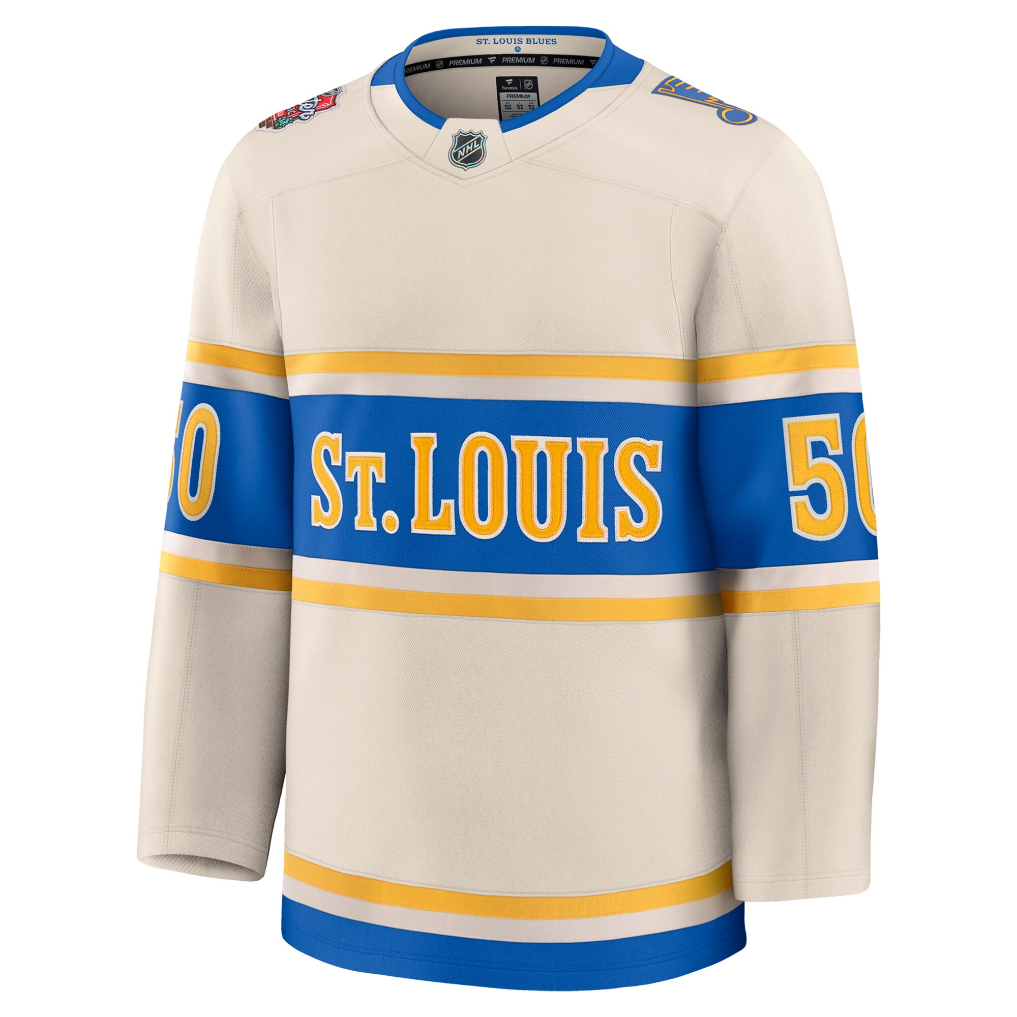 men8217s fanatics jordan binnington cream st. louis blues 2025 nhl winter classic premium player jersey – San Jose Sharks Jerseys and Headwear Collection