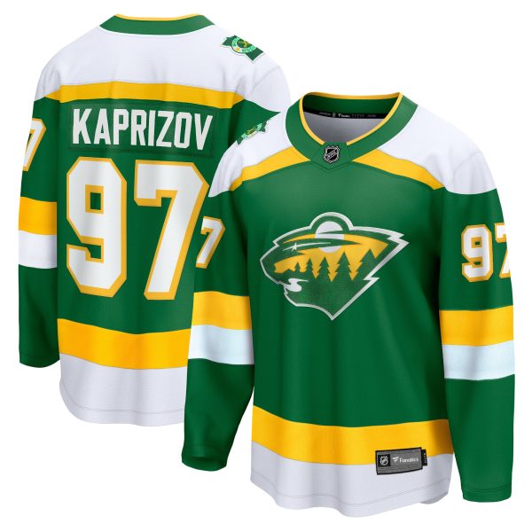 men8217s fanatics kirill kaprizov green minnesota wild alternate premier breakaway player jersey – San Jose Sharks Jerseys and Headwear Collection