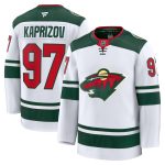 men8217s fanatics kirill kaprizov white minnesota wild away premium jersey – San Jose Sharks Jerseys and Headwear Collection
