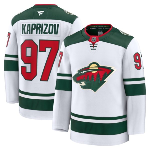 men8217s fanatics kirill kaprizov white minnesota wild away premium jersey – San Jose Sharks Jerseys and Headwear Collection