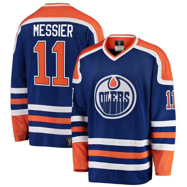 men8217s fanatics mark messier blue edmonton oilers premier breakaway retired player jersey – San Jose Sharks Jerseys and Headwear Collection