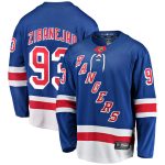 men8217s fanatics mika zibanejad blue new york rangers home breakaway player jersey – San Jose Sharks Jerseys and Headwear Collection