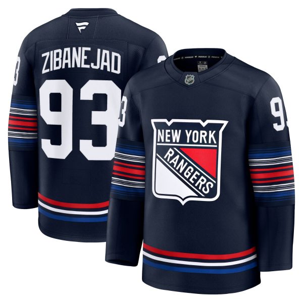 men8217s fanatics mika zibanejad navy new york rangers alternate premium jersey – San Jose Sharks Jerseys and Headwear Collection