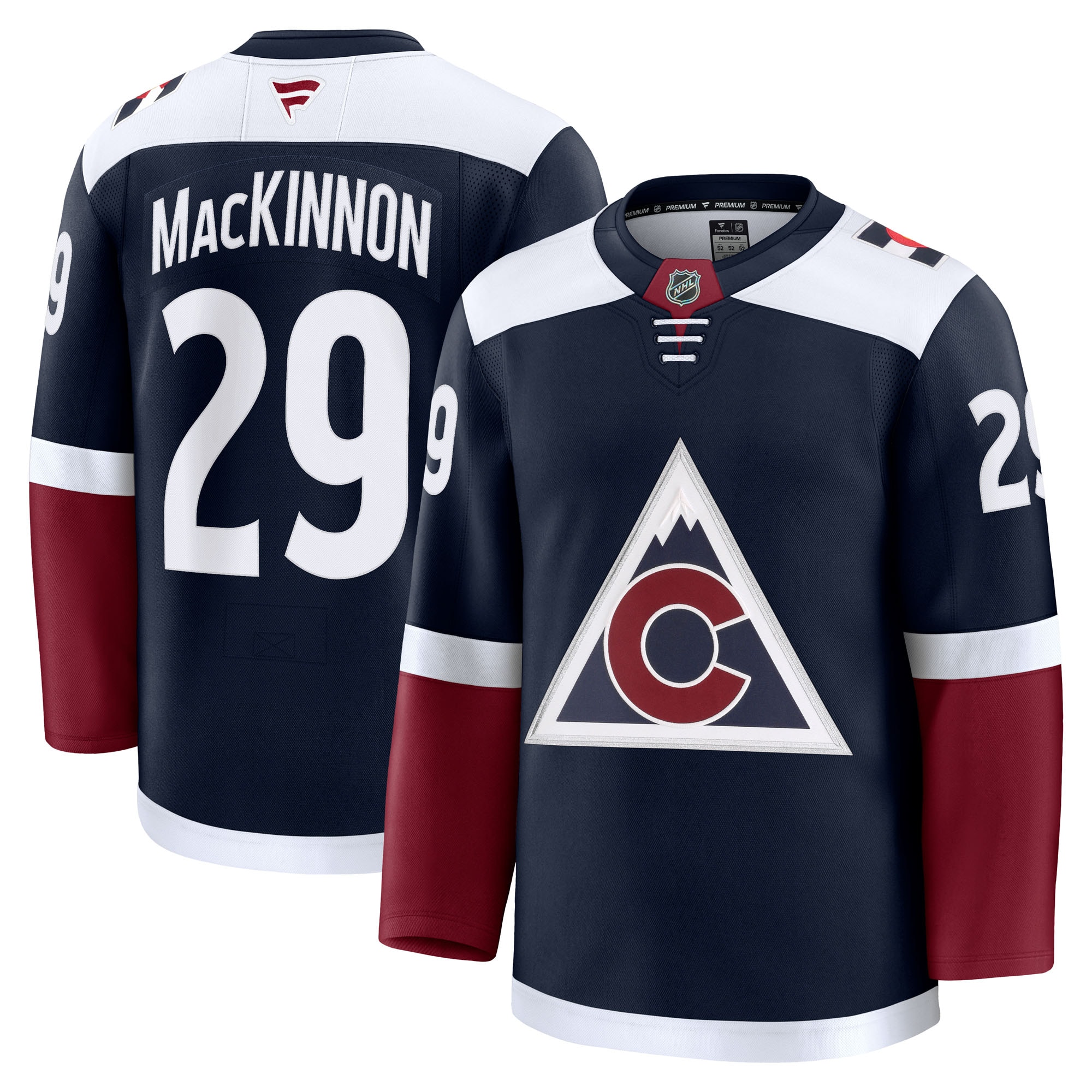 men8217s fanatics nathan mackinnon navy colorado avalanche alternate premium jersey – San Jose Sharks Jerseys and Headwear Collection