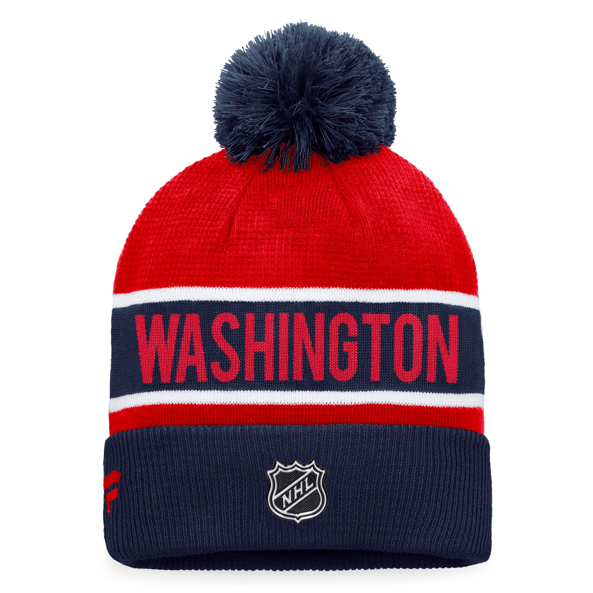 men8217s fanatics navyred washington capitals authentic pro rink cuffed knit hat with pom – San Jose Sharks Jerseys and Headwear Collection