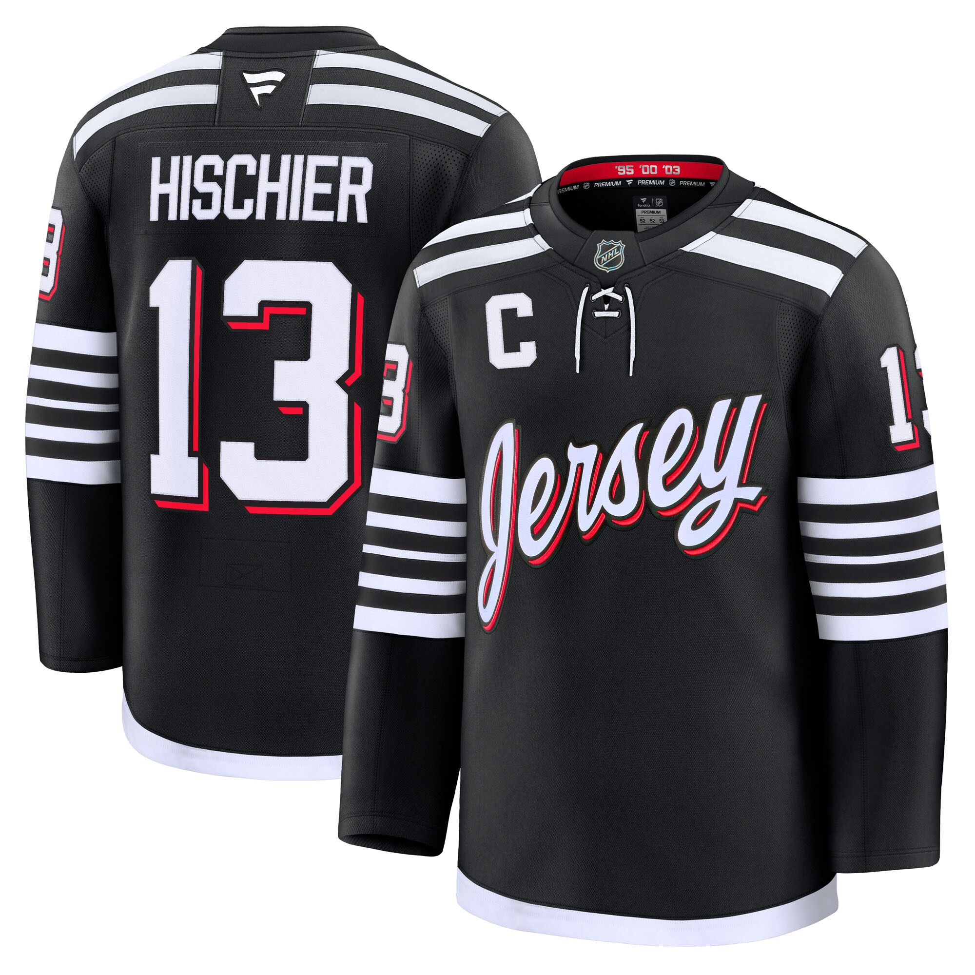 men8217s fanatics nico hischier black new jersey devils alternate premium jersey – San Jose Sharks Jerseys and Headwear Collection