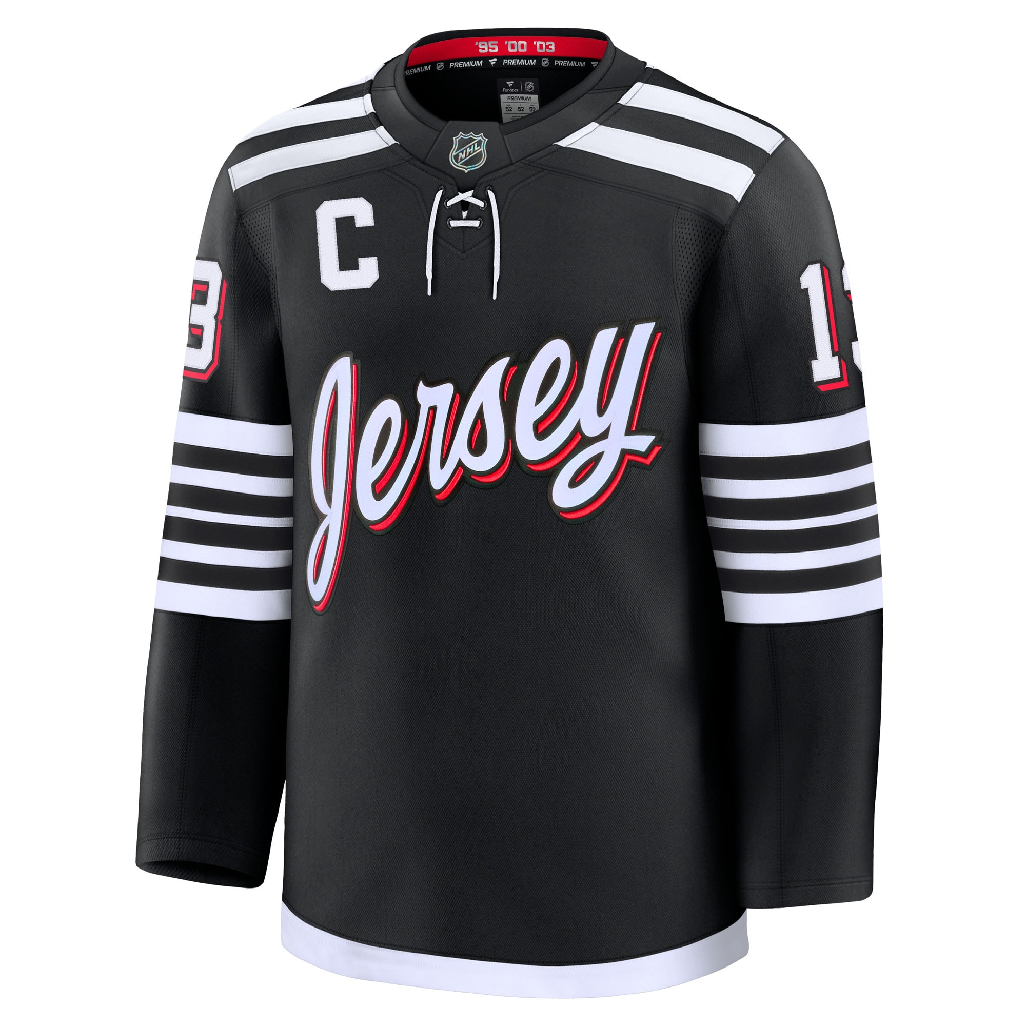 men8217s fanatics nico hischier black new jersey devils alternate premium jersey – San Jose Sharks Jerseys and Headwear Collection