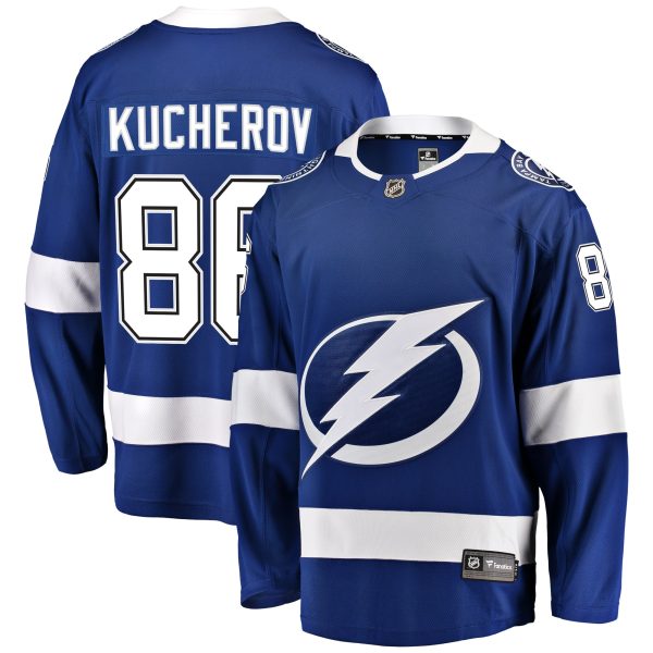 men8217s fanatics nikita kucherov blue tampa bay lightning home breakaway player jersey – San Jose Sharks Jerseys and Headwear Collection