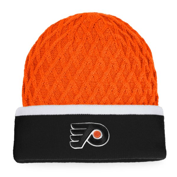 men8217s fanatics orangeblack philadelphia flyers iconic striped cuffed knit hat – San Jose Sharks Jerseys and Headwear Collection