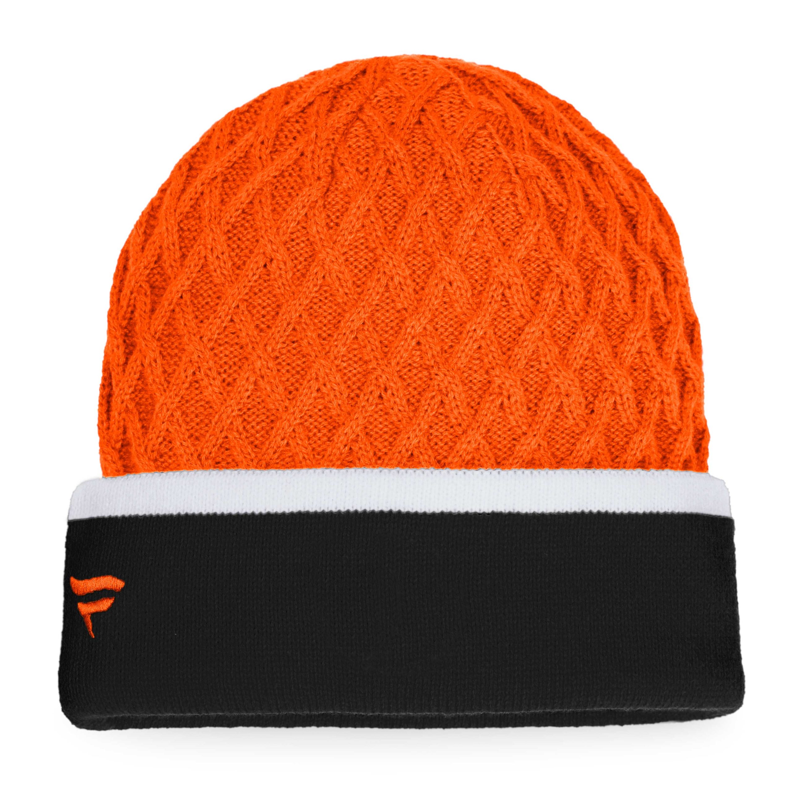 men8217s fanatics orangeblack philadelphia flyers iconic striped cuffed knit hat – San Jose Sharks Jerseys and Headwear Collection