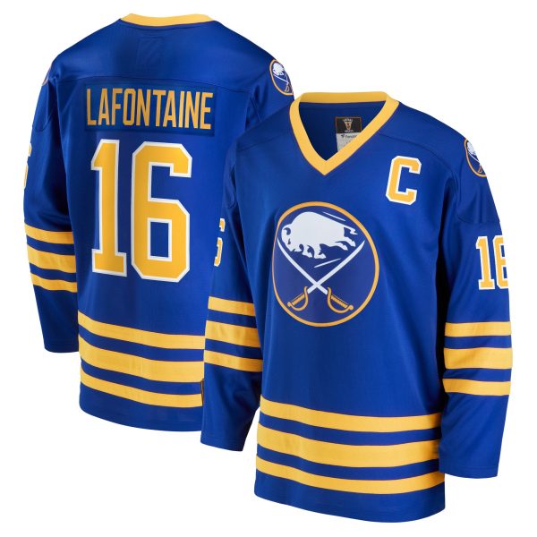men8217s fanatics pat lafontaine royal buffalo sabres breakaway retired player jersey – San Jose Sharks Jerseys and Headwear Collection