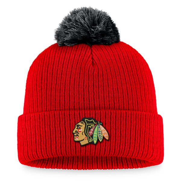 men8217s fanatics red chicago blackhawks team cuffed knit hat with pom – San Jose Sharks Jerseys and Headwear Collection