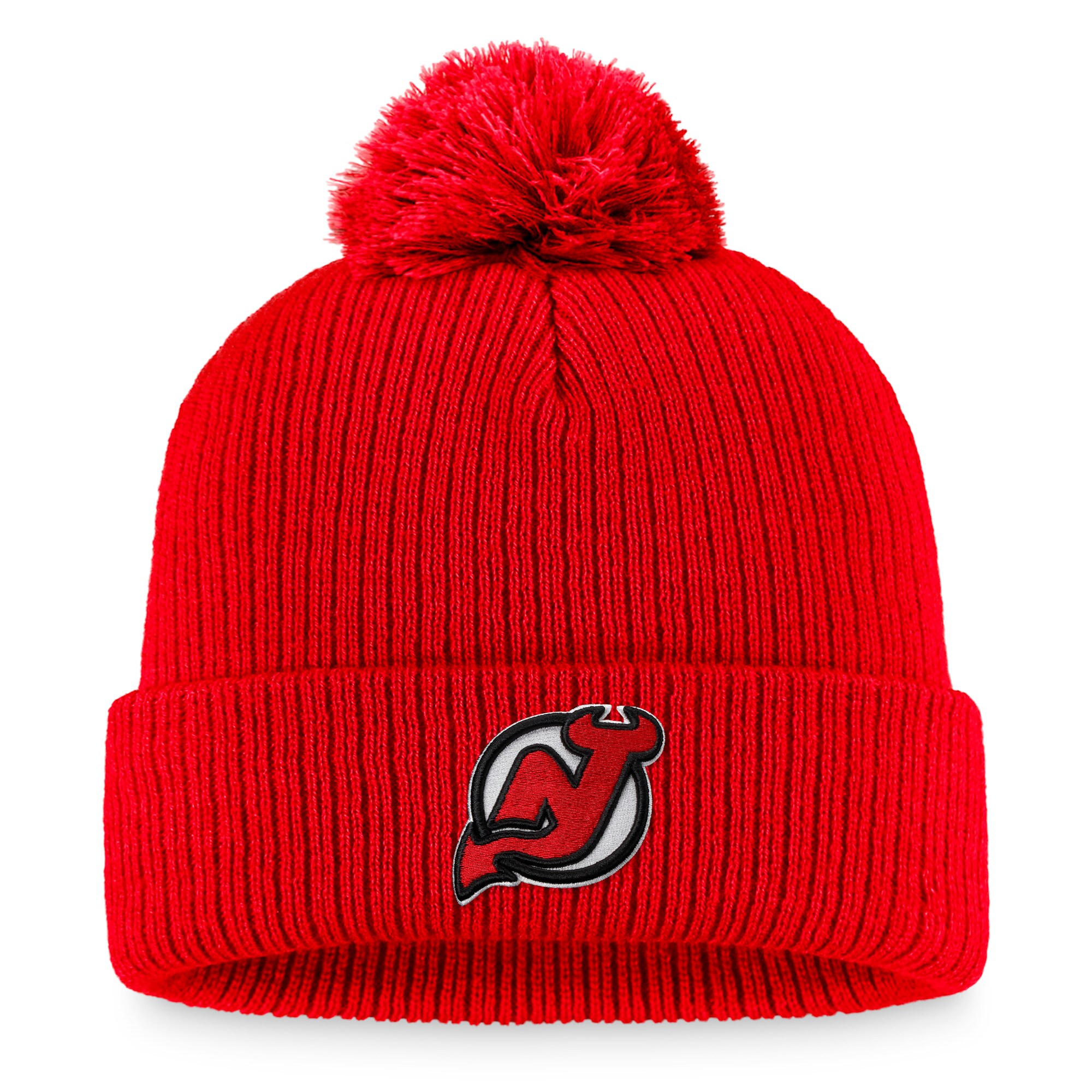 men8217s fanatics red new jersey devils core primary logo cuffed knit hat with pom – San Jose Sharks Jerseys and Headwear Collection