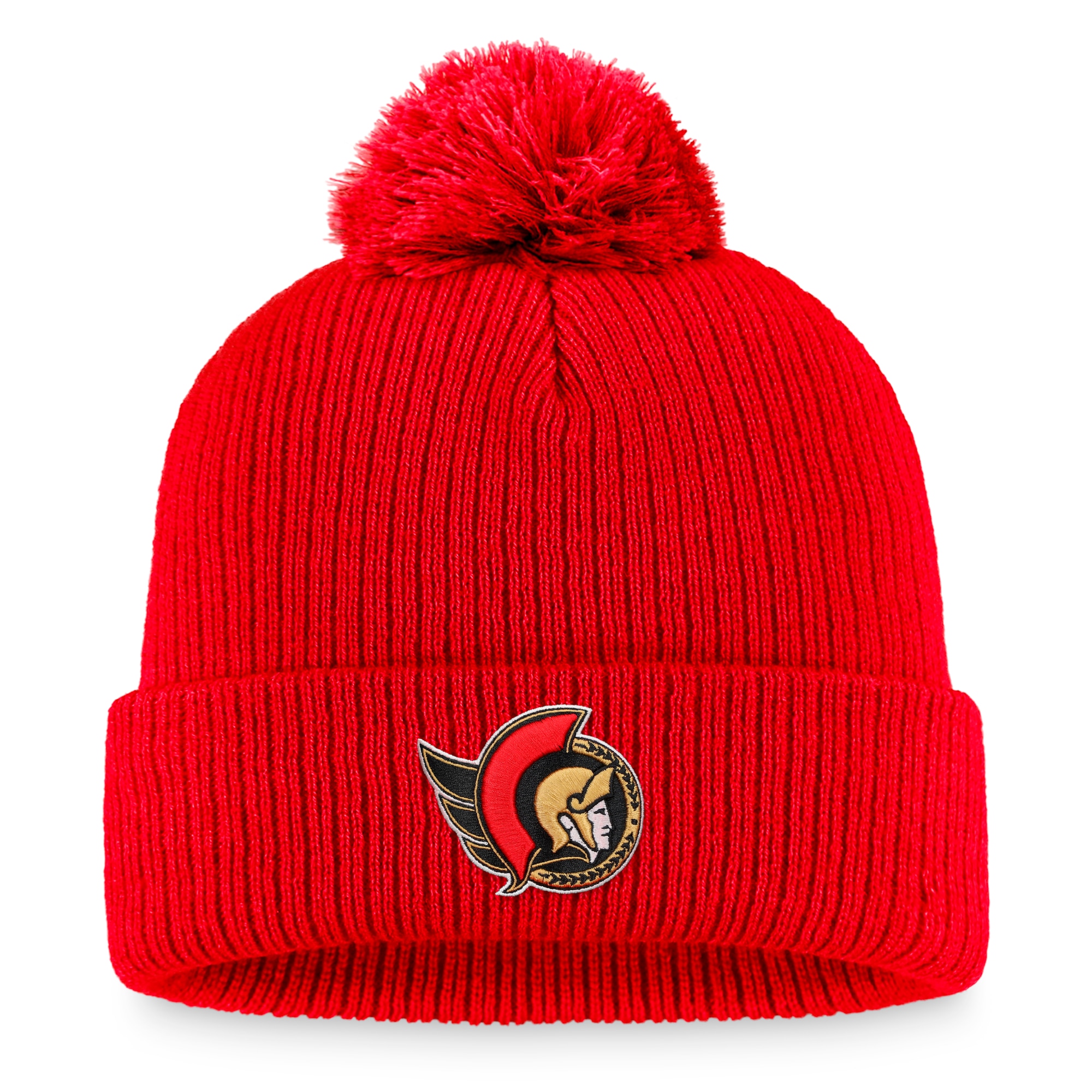men8217s fanatics red ottawa senators core primary logo cuffed knit hat with pom – San Jose Sharks Jerseys and Headwear Collection