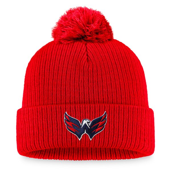 men8217s fanatics red washington capitals core primary logo cuffed knit hat with pom – San Jose Sharks Jerseys and Headwear Collection