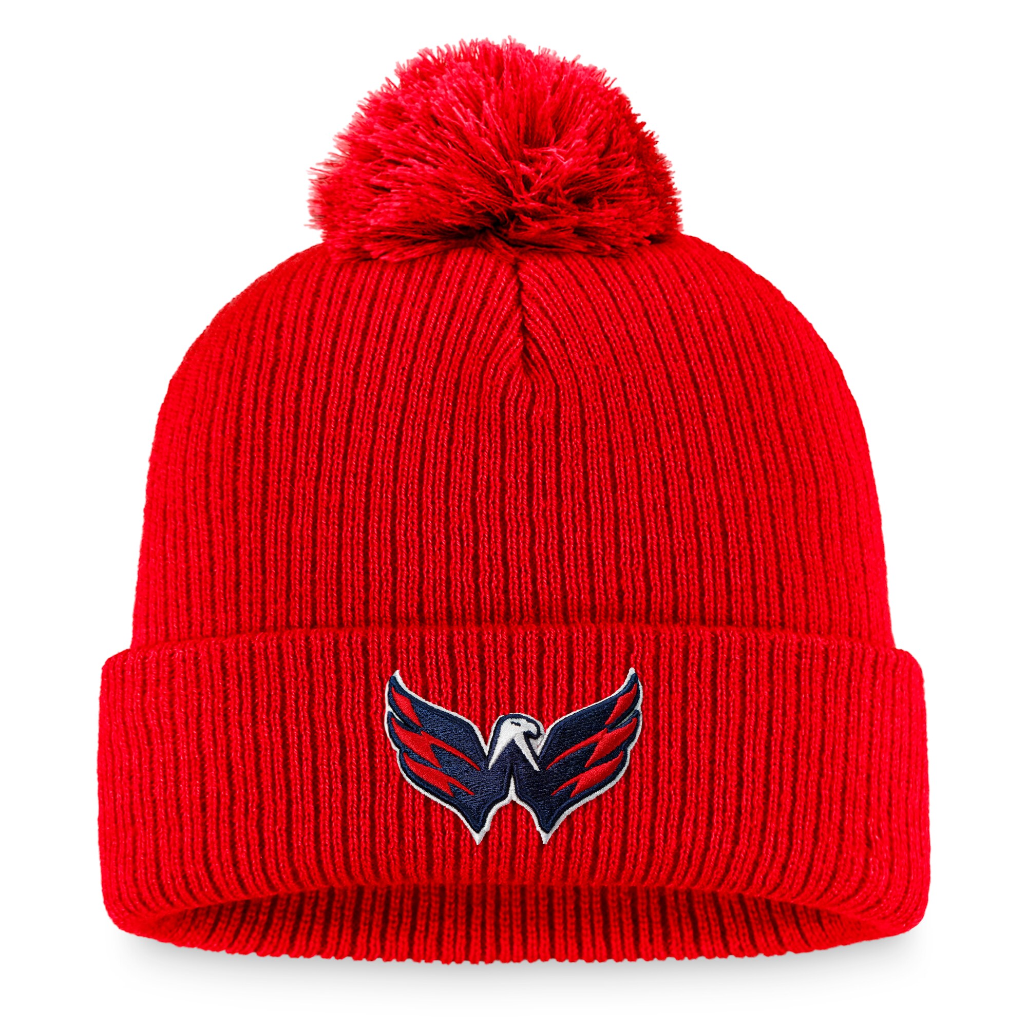men8217s fanatics red washington capitals core primary logo cuffed knit hat with pom – San Jose Sharks Jerseys and Headwear Collection
