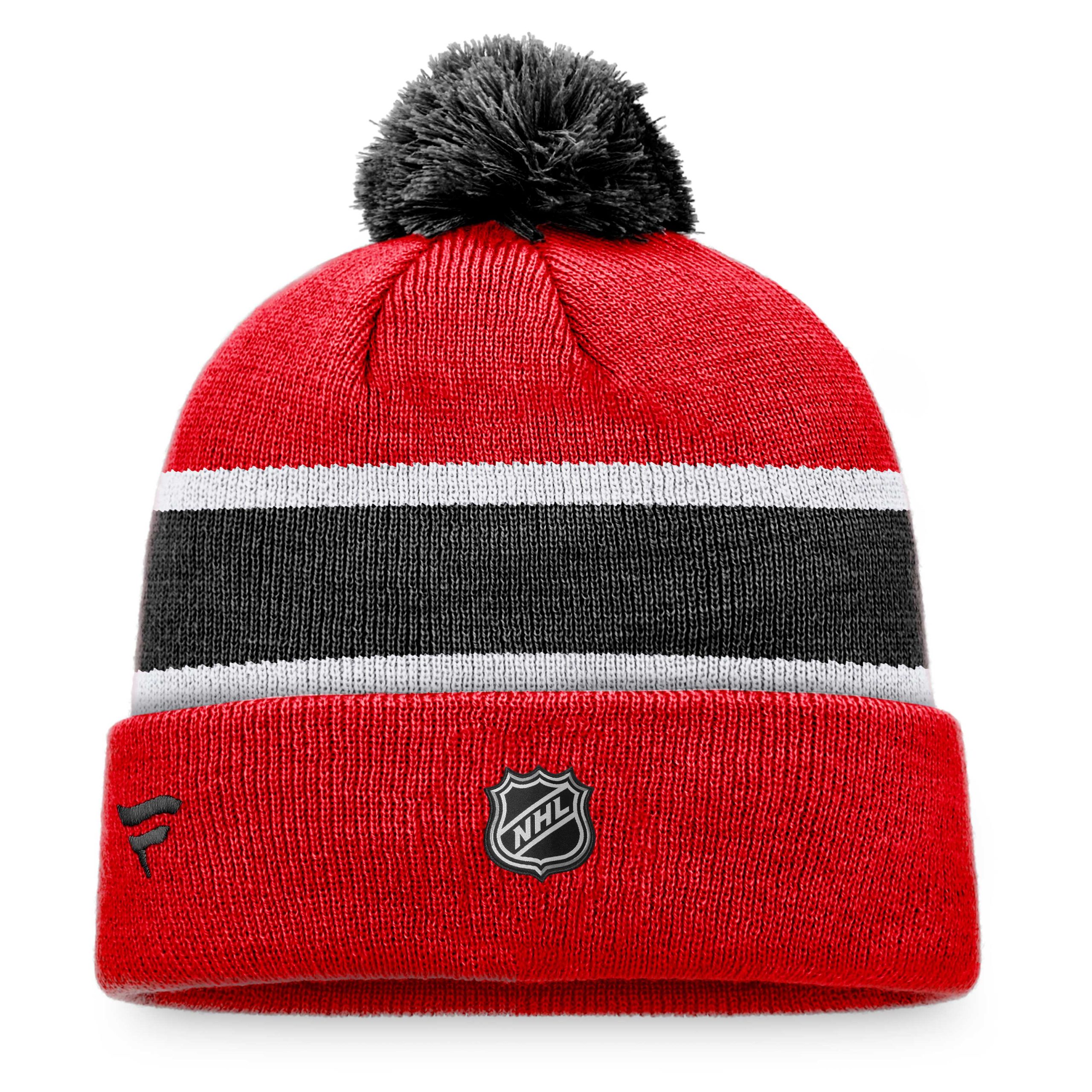 men8217s fanatics redblack chicago blackhawks breakaway cuffed knit hat with pom – San Jose Sharks Jerseys and Headwear Collection