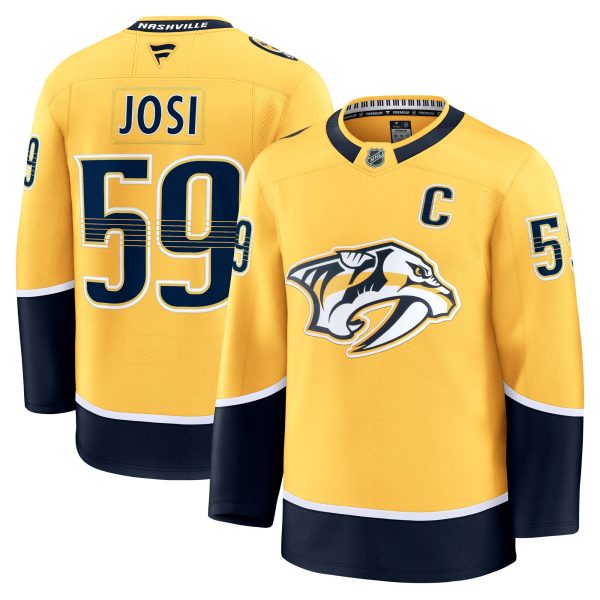 men8217s fanatics roman josi yellow nashville predators home premium jersey – San Jose Sharks Jerseys and Headwear Collection