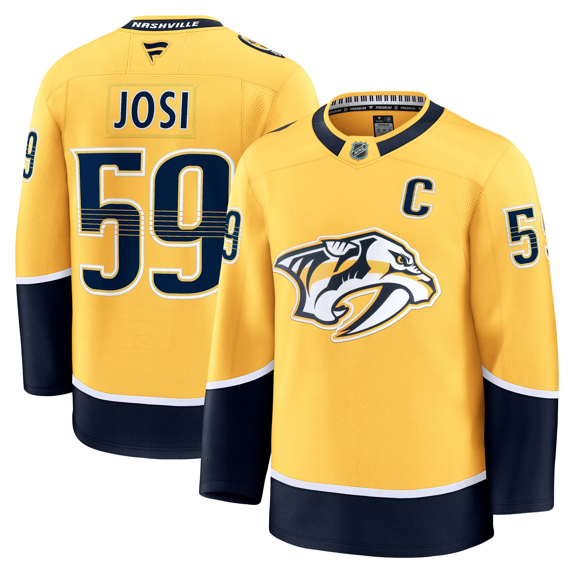 men8217s fanatics roman josi yellow nashville predators home premium jersey – San Jose Sharks Jerseys and Headwear Collection