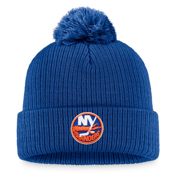 men8217s fanatics royal new york islanders core primary logo cuffed knit hat with pom – San Jose Sharks Jerseys and Headwear Collection