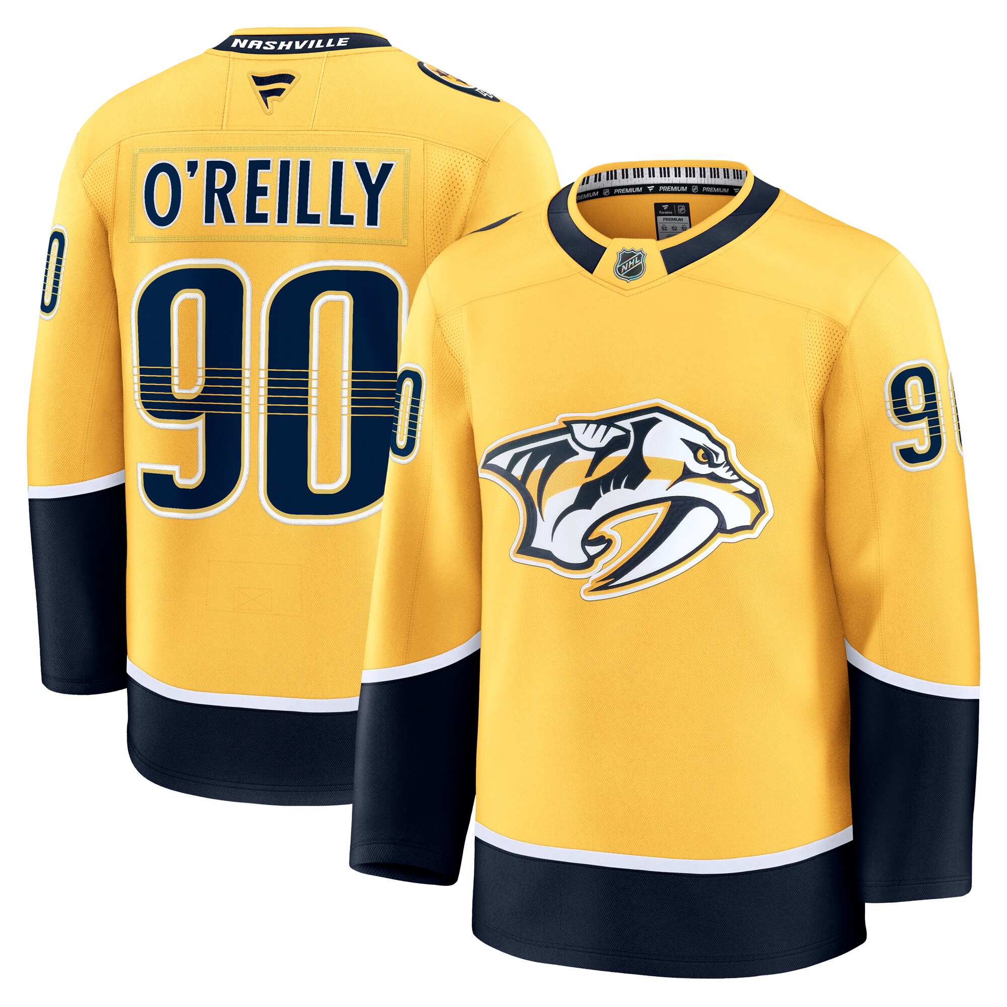 men8217s fanatics ryan o8217reilly yellow nashville predators home premium jersey – San Jose Sharks Jerseys and Headwear Collection