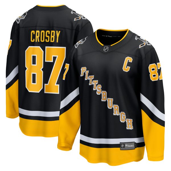 men8217s fanatics sidney crosby black pittsburgh penguins 202122 alternate premier breakaway player jersey – San Jose Sharks Jerseys and Headwear Collection