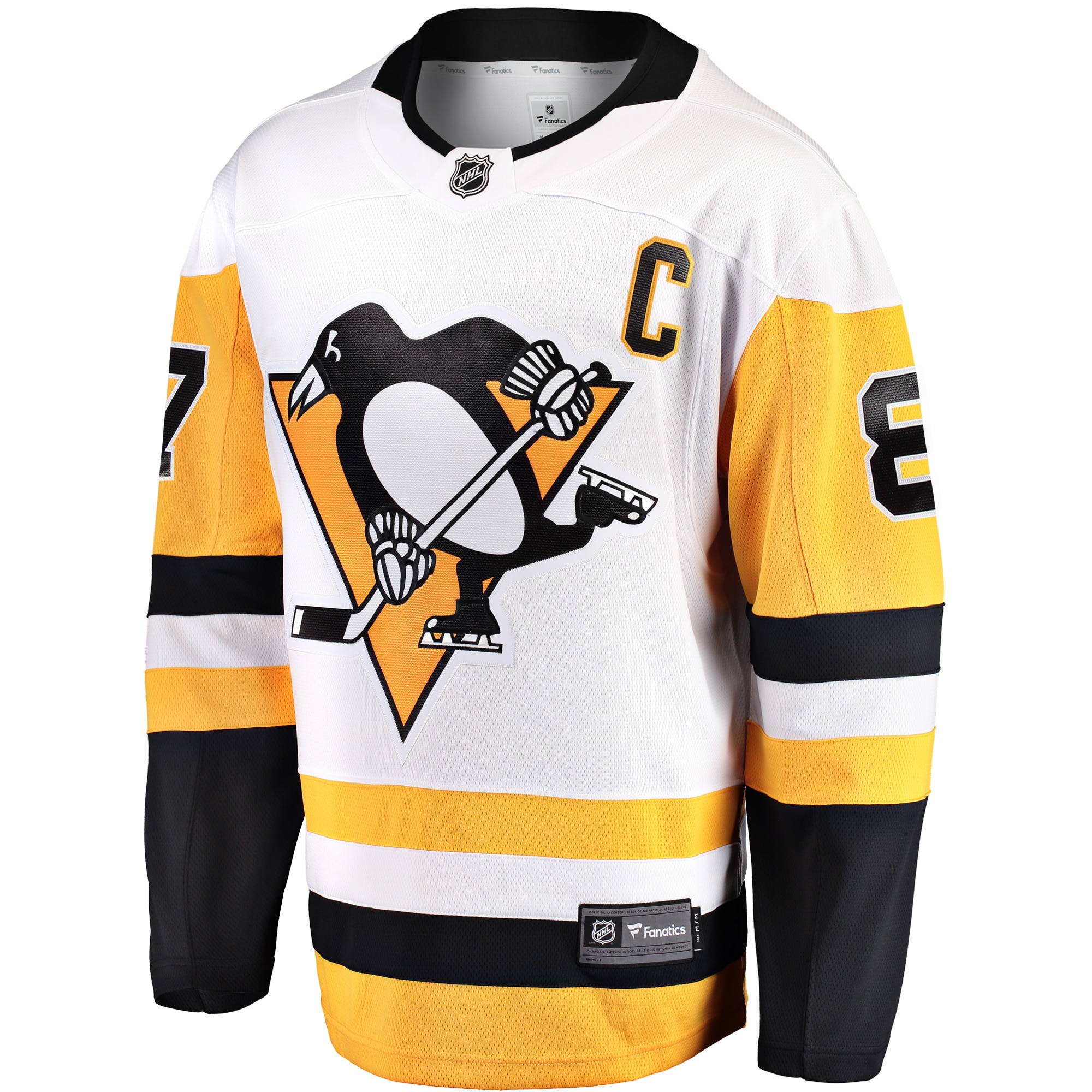 men8217s fanatics sidney crosby white pittsburgh penguins captain away premier breakaway player jersey – San Jose Sharks Jerseys and Headwear Collection