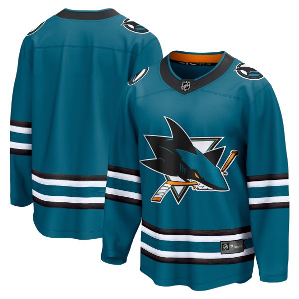 men8217s fanatics teal san jose sharks home breakaway jersey – San Jose Sharks Jerseys and Headwear Collection