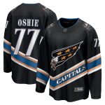 men8217s fanatics tj oshie black washington capitals alternate 50th anniversary premier breakaway player jersey – San Jose Sharks Jerseys and Headwear Collection