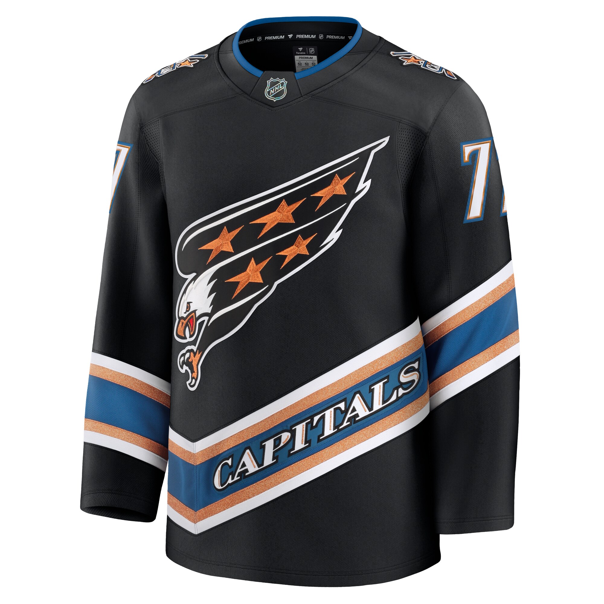 men8217s fanatics tj oshie black washington capitals alternate 50th anniversary premium jersey – San Jose Sharks Jerseys and Headwear Collection